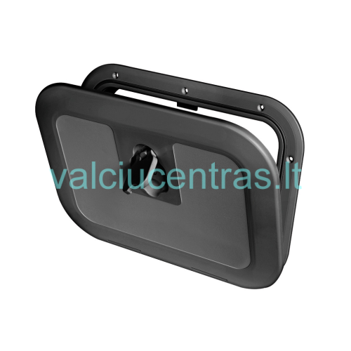 Liuko dangtis 380x280 mm juodas/baltas Liuko dangtis 380x280 mm juodas/baltas